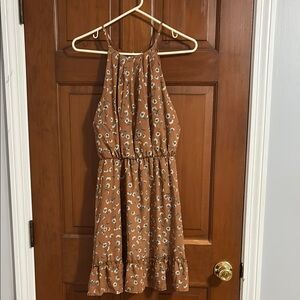 Blue Rain Brown Floral women’s Dress